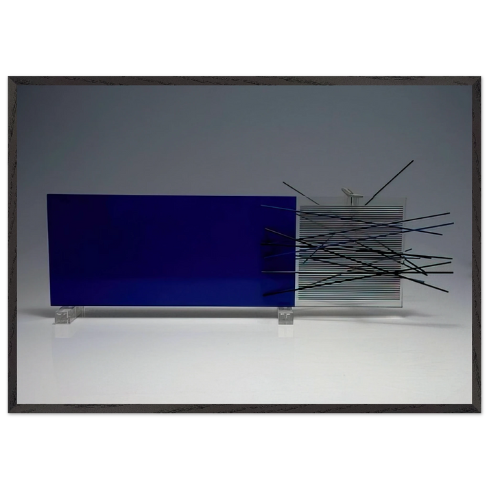 KINETIC OBJECT - Jesus Rafael Soto 70x100 cm / 28x40 inches Framed Art Print – Black Wooden Frame