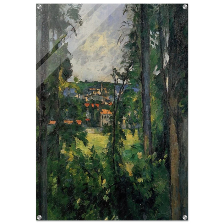 Auvers. View from Nearby - Paul Cézanne Acrylic Print - 70x100 cm / 28x40″ inches | Paul Cézanne Wall Art | Paul Cézanne Prints
