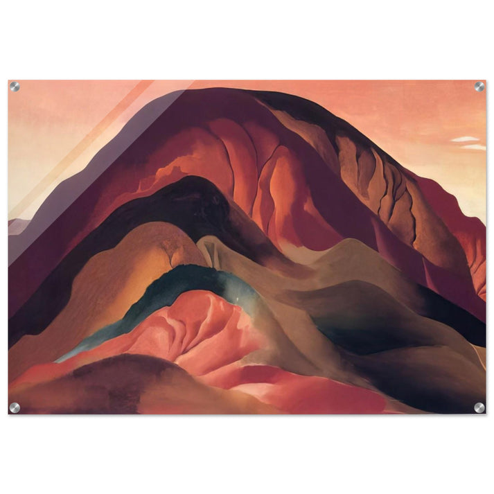 Rust Red Hills - Georgia O'Keeffe Acrylic Print - 70x100 cm / 28x40″ inches