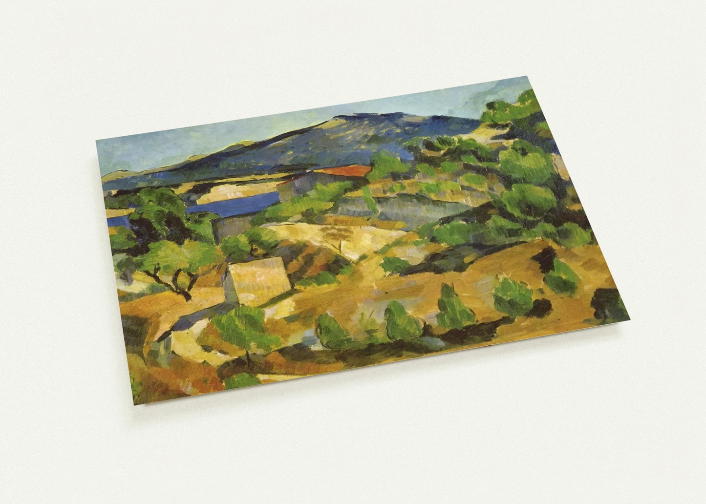 Mountains in Provence. L'Estaque By Paul Cézanne Pack of 10 Post Cards | Paul Cézanne Post Cards | A6 (10.5 x 14.8 cm) - 4.1 x 5.8 inches