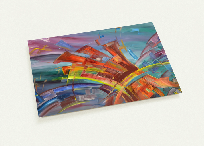 Explosion and Dynamics By Konrad Zuse Pack of 10 Post Cards | Konrad Zuse Post Cards | A6 (10.5 x 14.8 cm) - 4.1 x 5.8 inches