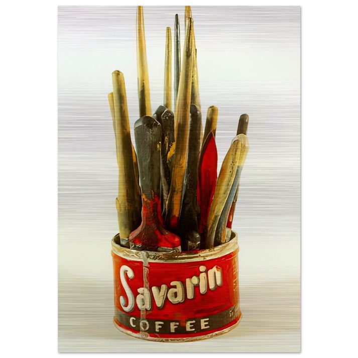 PAINTED BRONZE - Jasper Johns Brushed Aluminum Print - 70x100 cm / 28x40 inches | Jasper Johns Aluminum Print | Jasper Johns Prints