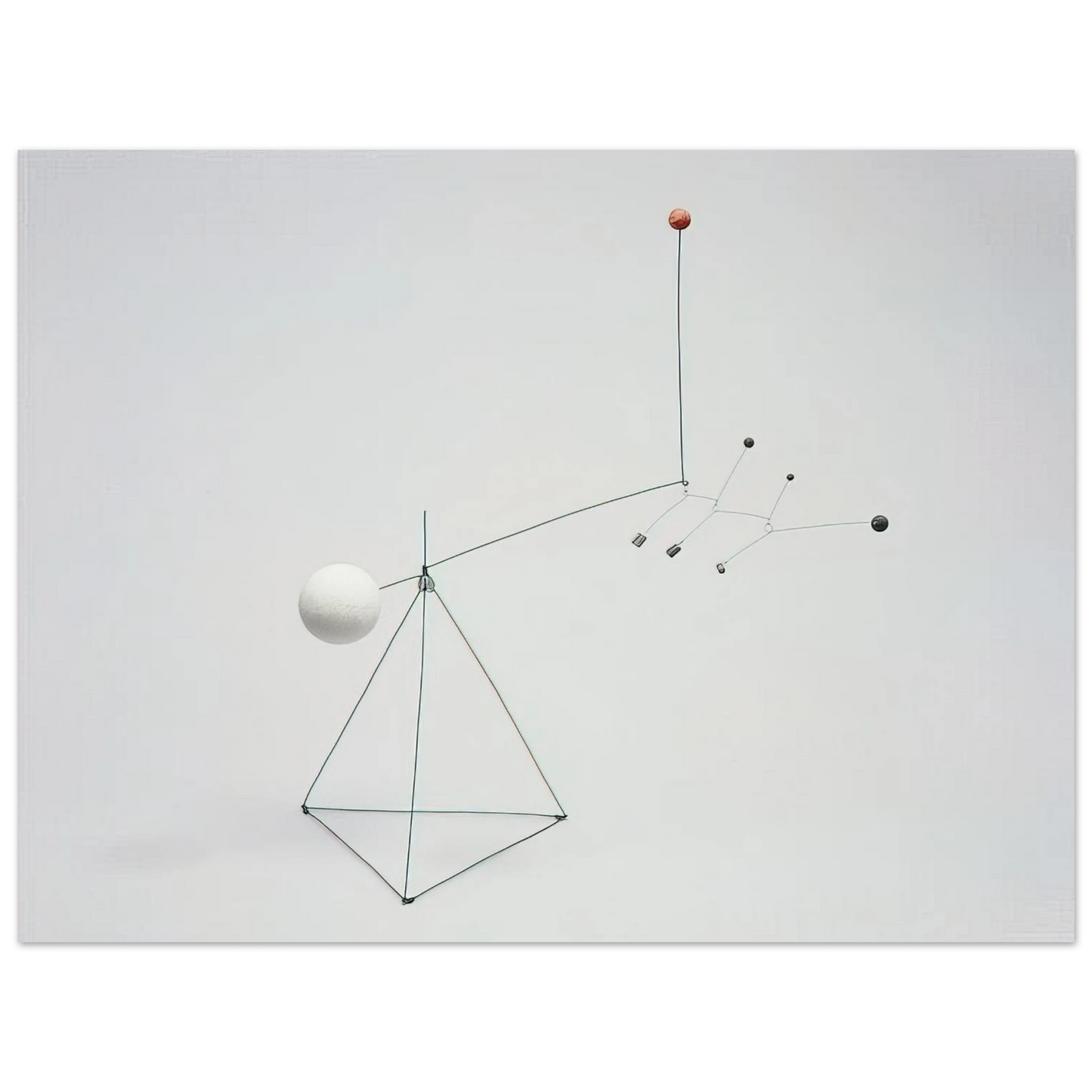 Alexander Calder - SMALL FEATHERS 1931 Fine Art Poster - 13x18 cm / 5x7 inches