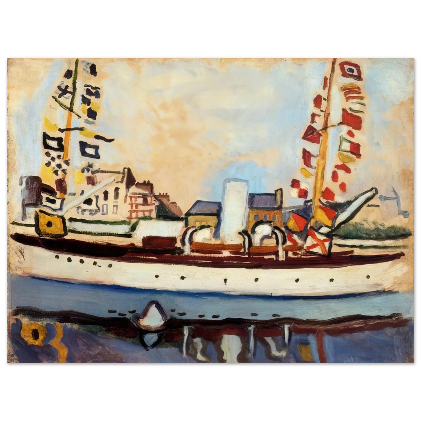 Raoul Dufy - THE ENGLISH YACHT 1906 Fine Art Poster - Default Title