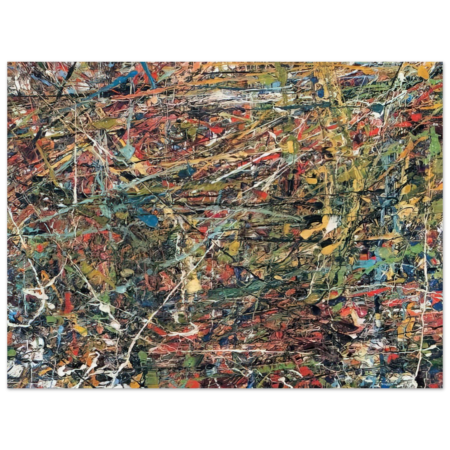 Jean-Paul Riopelle - Untitled Composition Fine Art Poster - Default Title