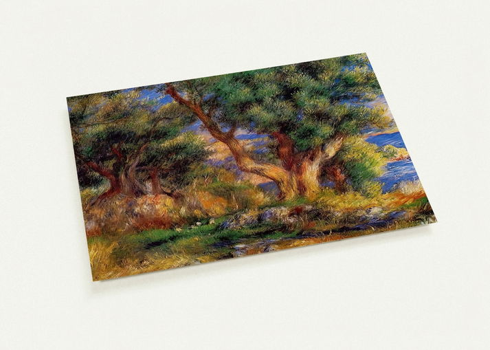 Landscape near Manton By Pierre-Auguste Renoir Pack of 10 Post Cards | Pierre-Auguste Renoir Post Cards | A6 (10.5 x 14.8 cm) - 4.1 x 5.8 inches