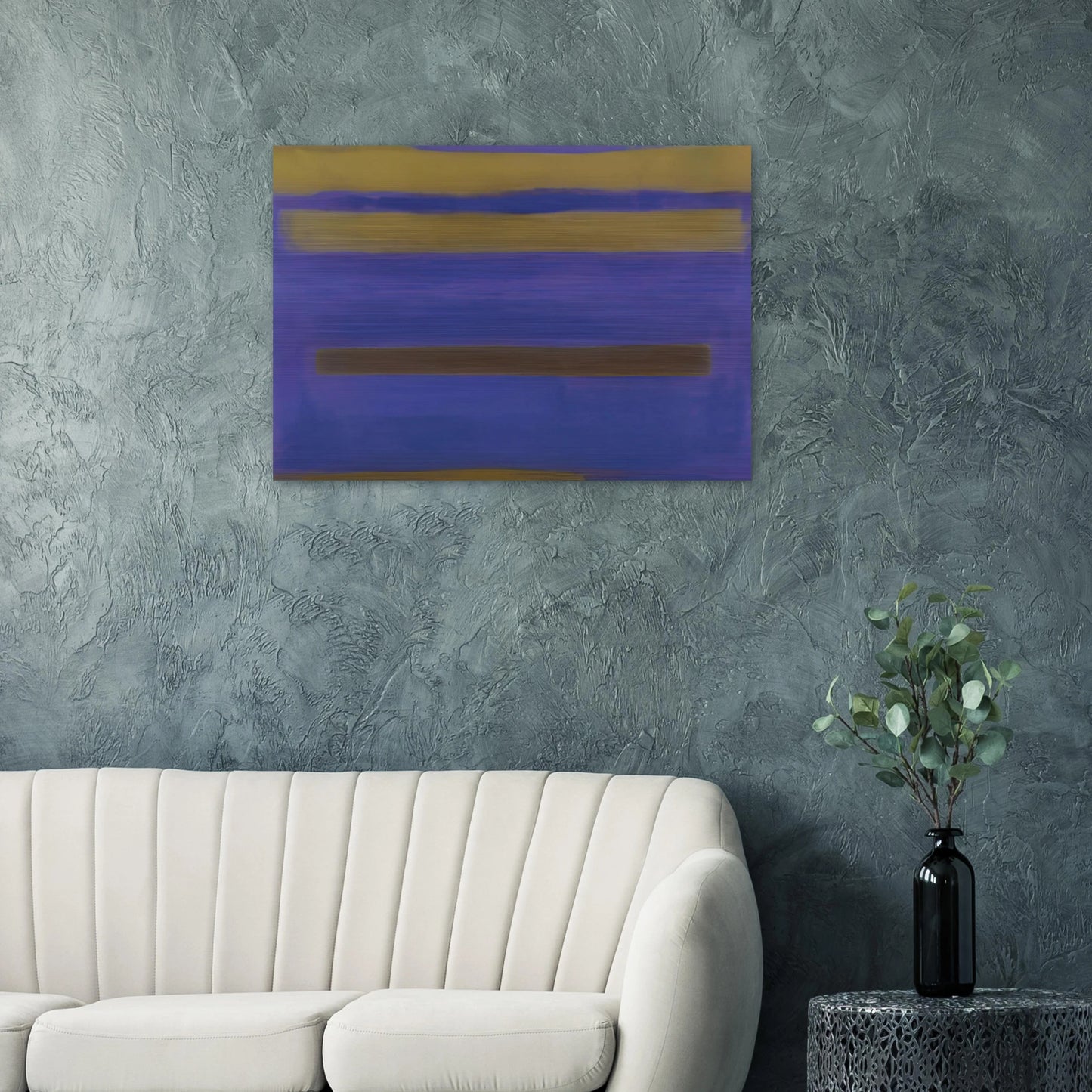 UNTITLED 1980 1 - Esteban Vicente Brushed Aluminum Print - 70x100 cm / 28x40 inches | Esteban Vicente Aluminum Print | Esteban Vicente Prints