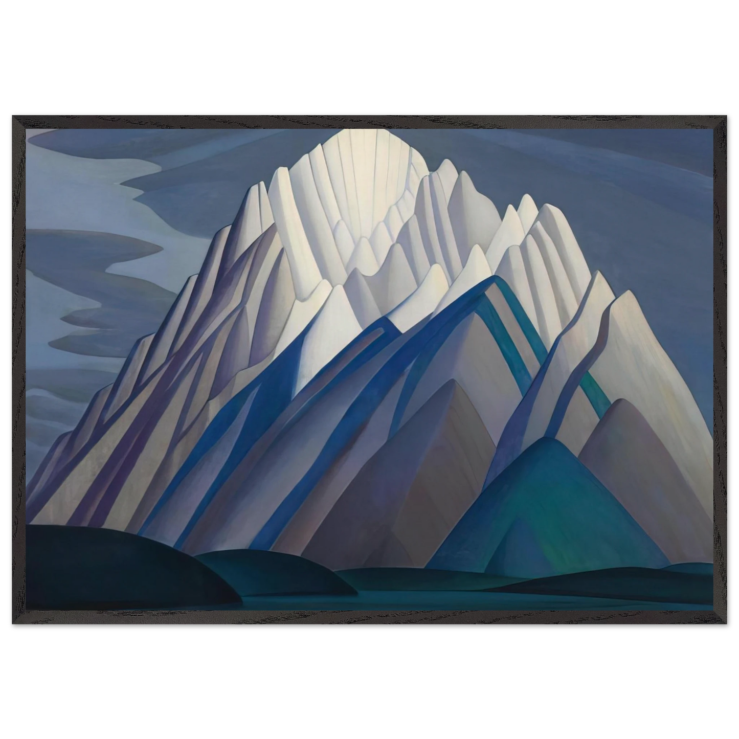 Mountain Forms - 1926 - Lawren Harris 70x100 cm / 28x40 inches Framed Art Print – Black Wooden Frame