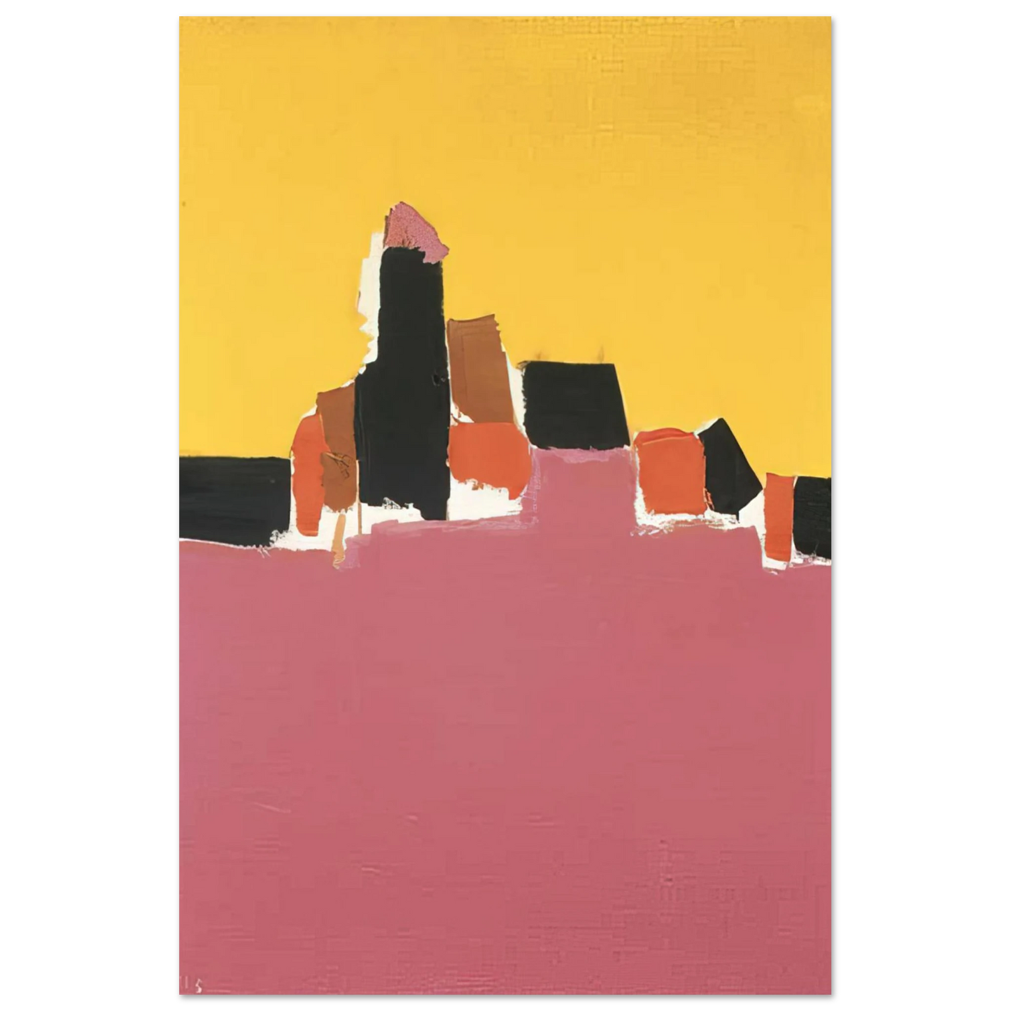 Nicolas de Stael - Syracuse - Lyrical Abstraction Fine Art Poster - 75x100 cm / 30x40 inches