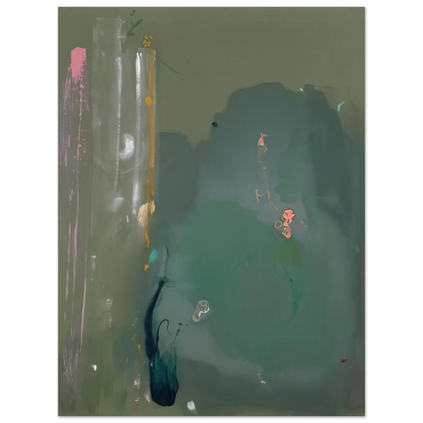 Helen Frankenthaler - Côte d Argent - 1980 Wall art - A1 (59.4 x 84.1 cm) - Premium Wooden Framed Poster With Fine Art Paper - Wood frame