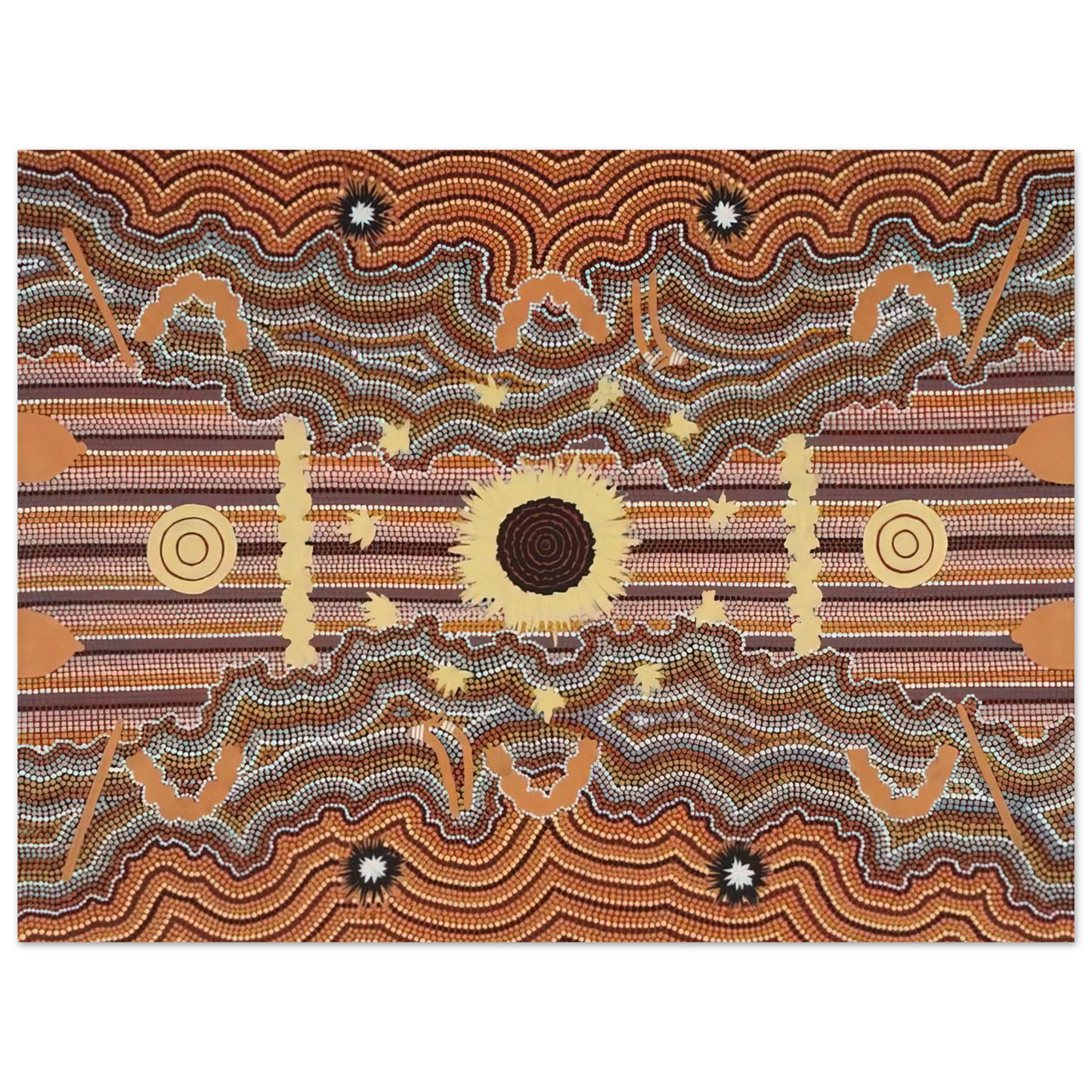 Clifford Possum Tjapaltjarri - Untitled - 1990 Fine Art Poster - Default Title