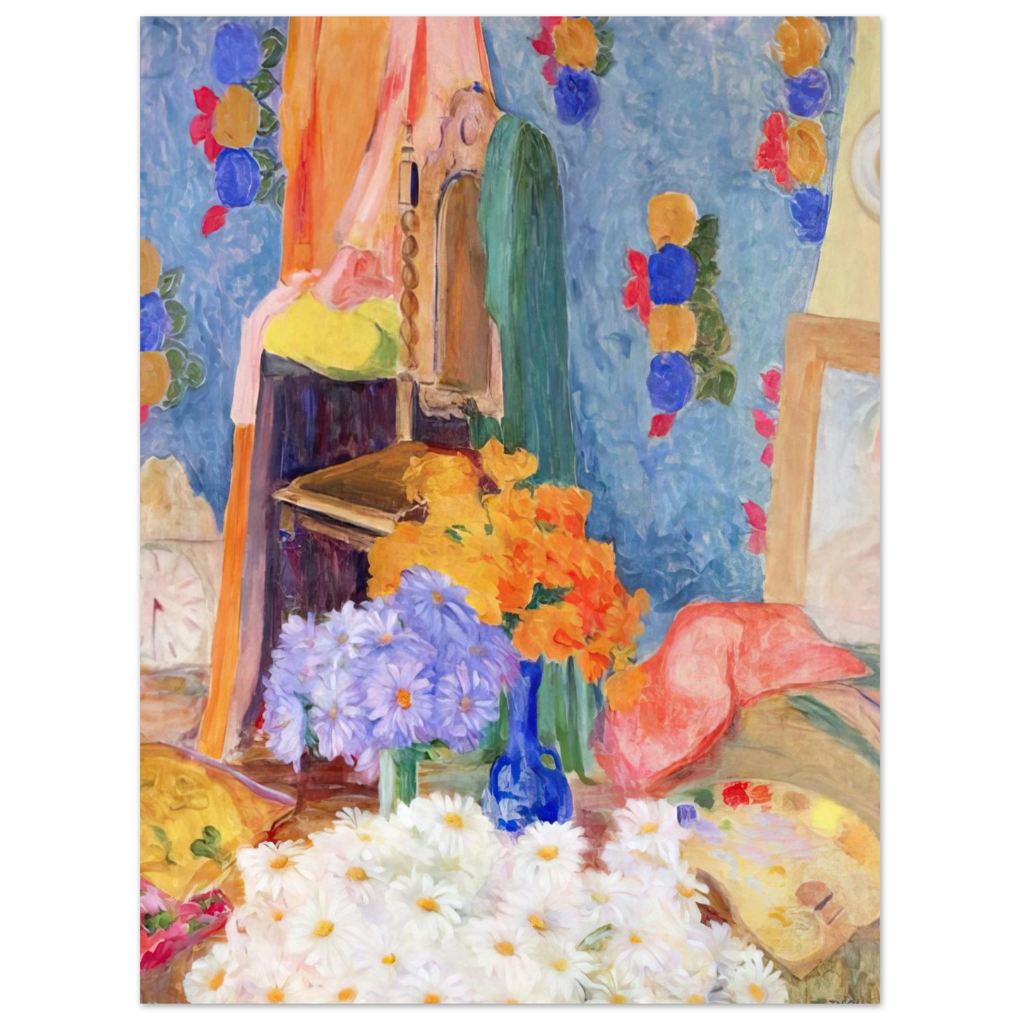 Tarsila do Amaral - Mario De Andrade's Daisies Fine Art Poster - Default Title