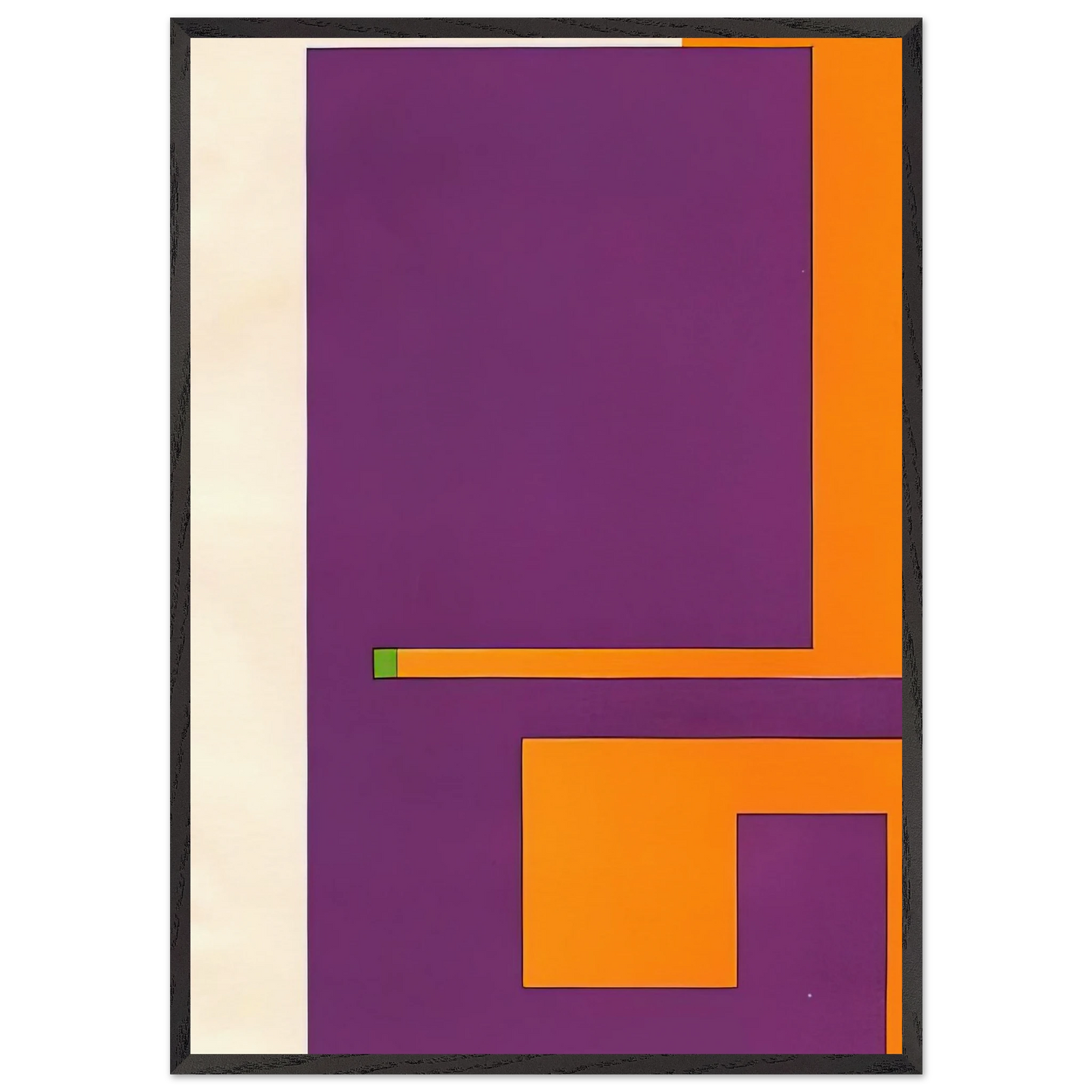 Untitled - 1957 N3 - Bruno Munari Framed Art Print – Black Wooden Frame - Default Title - -Framed Art Print