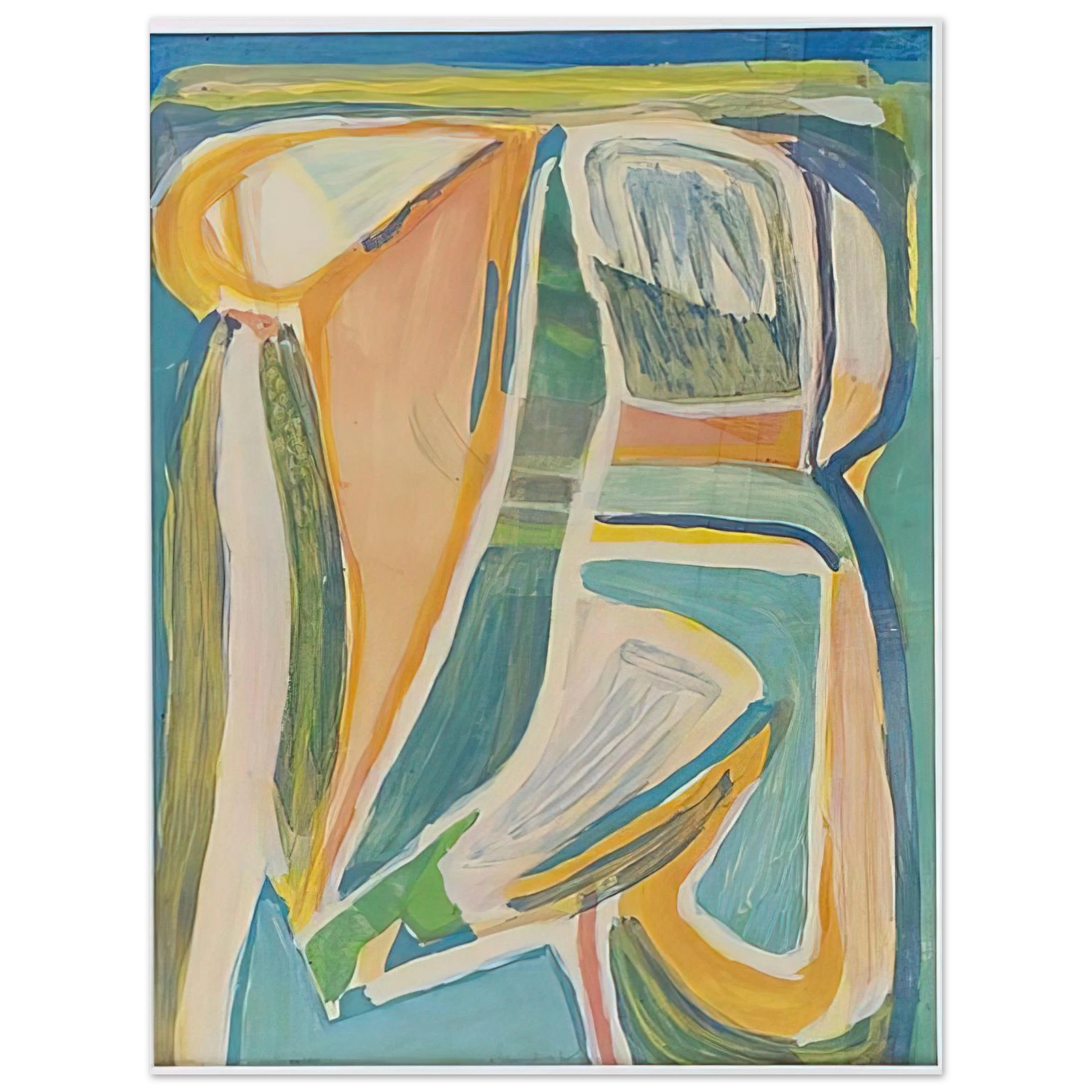 Bram van Velde - Untitled - Lyrical Abstraction Fine Art Poster - Default Title