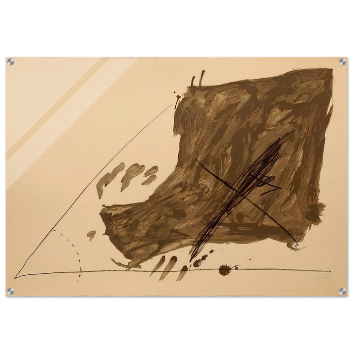 ANGLE ET TACHES 1968 - Antoni Tapies Acrylic Print - 70x100 cm / 28x40″ inches | Antoni Tapies Wall Art | Antoni Tapies Prints