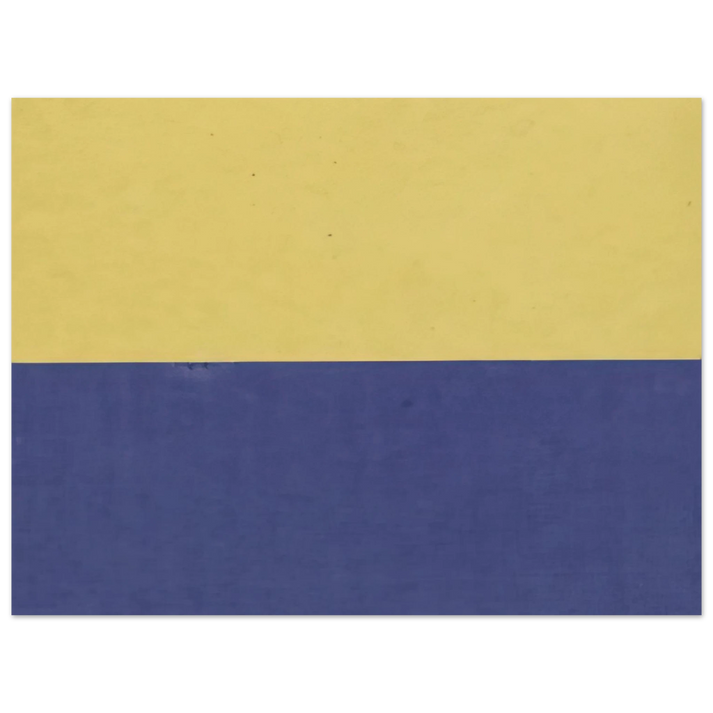 Ellsworth Kelly - Yellow and Blue 75x100 cm / 30x40inches Fine Art Poster