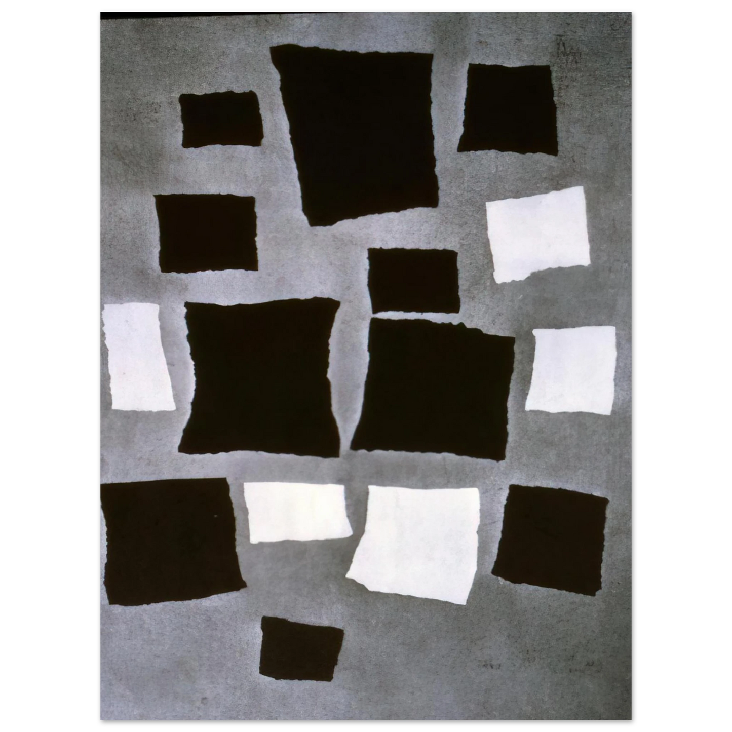 Jean Arp - Squares or Rectangles Arranged According to the Laws of Chance Fine Art Poster - Default Title