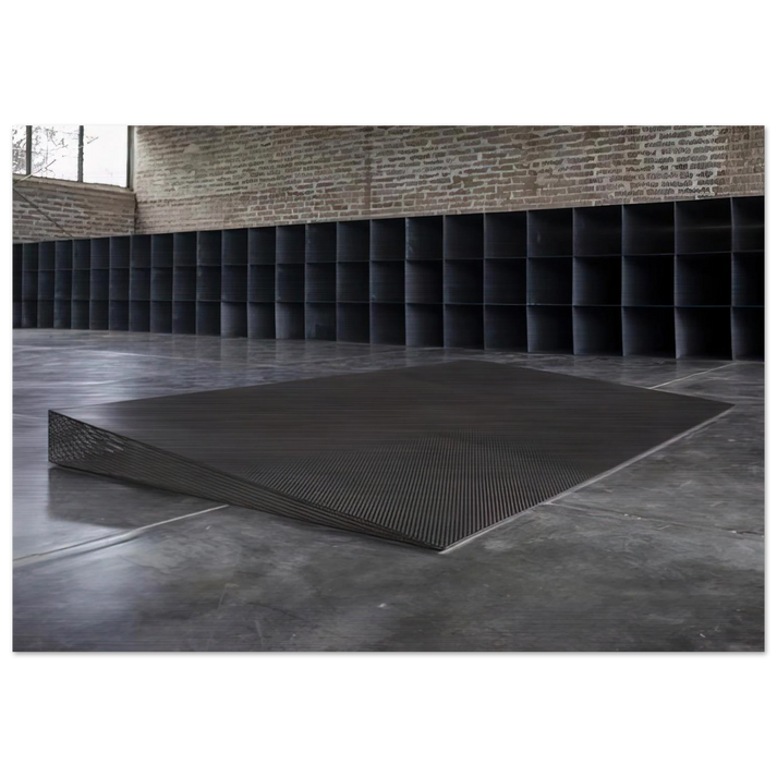 Untitled Eight Inches - 1968 - Donald Judd Brushed Aluminum Print - 70x100 cm / 28x40 inches | Donald Judd Aluminum Print | Donald Judd Prints