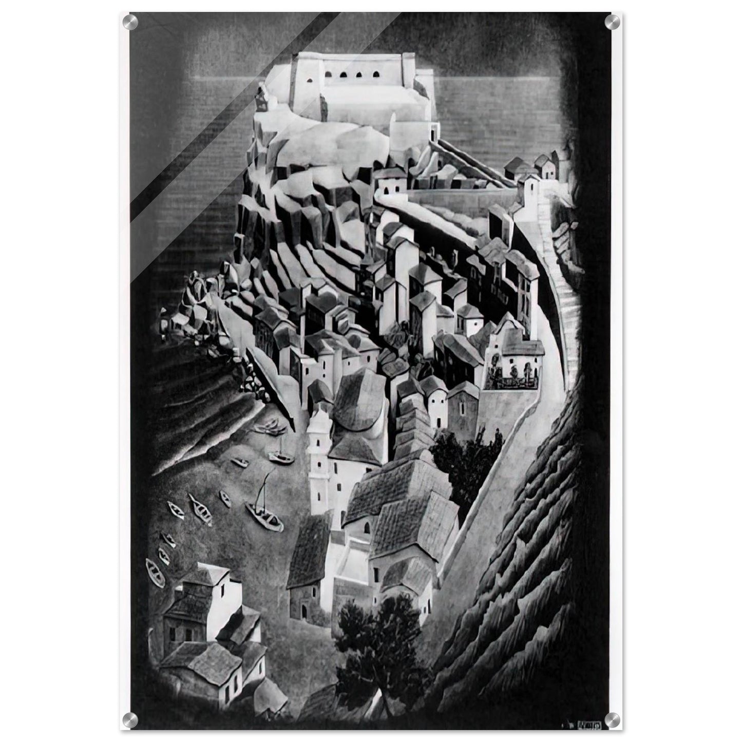 SCILLA CALABRIA JANUARY 1931 1931 - MC Escher Acrylic Print - 70x100 cm / 28x40″ inches | Maurits Cornelis Escher Prints