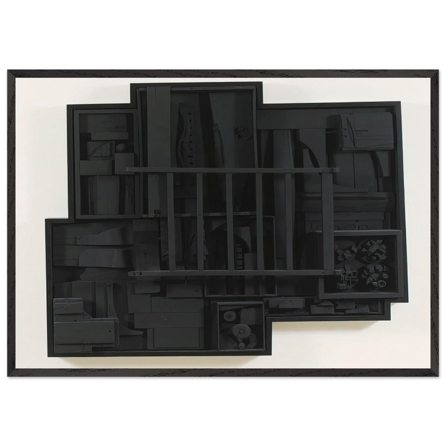 SKY JAG IV 1974 - Louise Nevelson 70x100 cm / 28x40 inches Framed Art Print – Black Wooden Frame