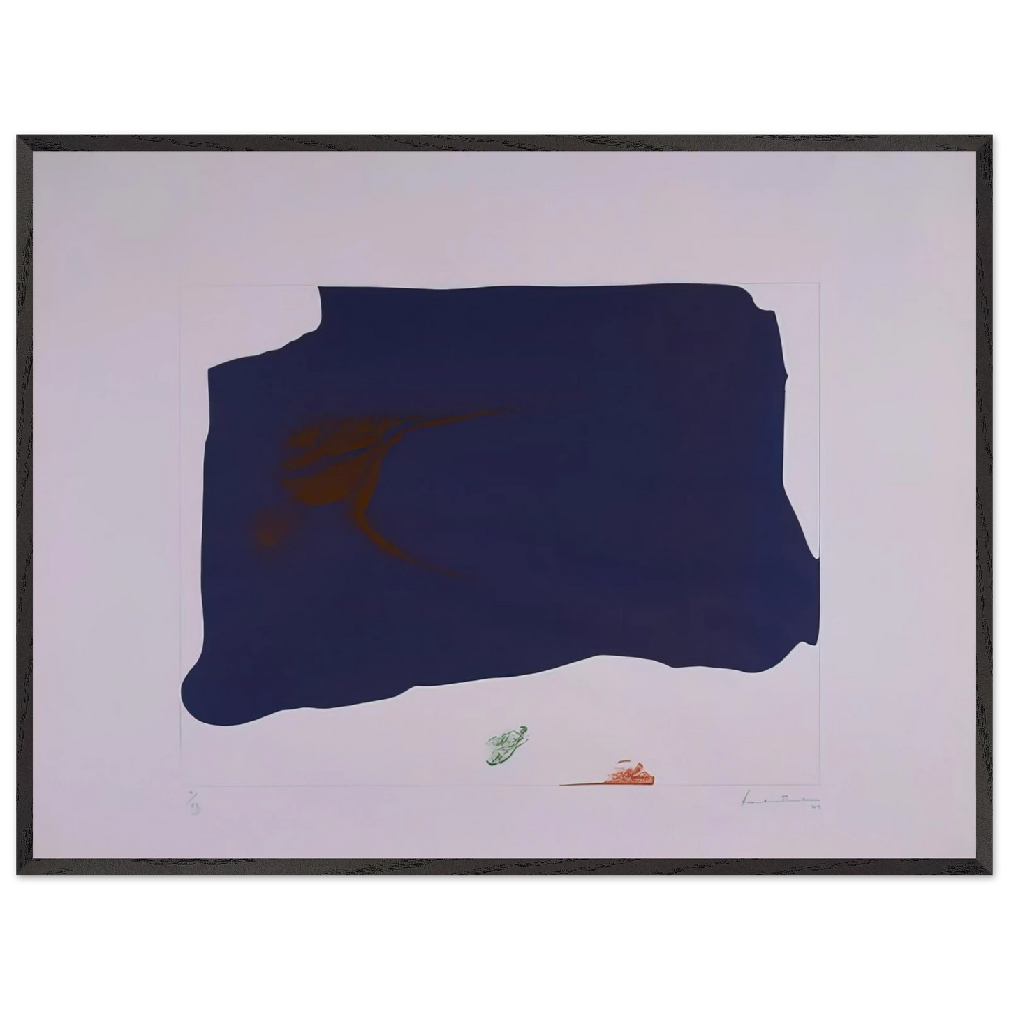 Helen Frankenthaler - Variation II on Mauve Corner - 1969 Wall art - A0 (84.1 x 118.9 cm) - Fine Art Poster - -