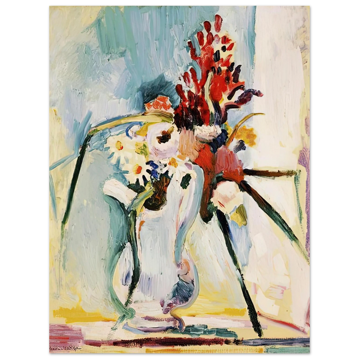 Henri Matisse - FLOWERS IN A PITCHER 1908 75x100 cm / 30x40inches Fine Art Poster