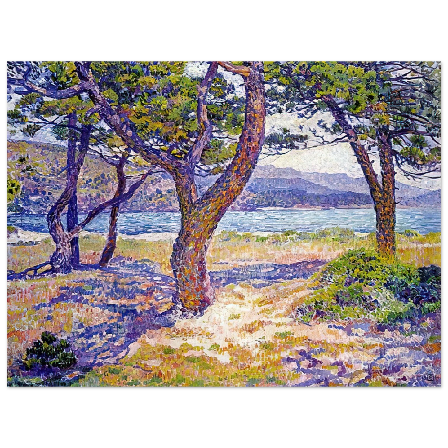 Theo van Rysselberghe - IL MEDITERRANEO PRESSO LE LAVANDOU Fine Art Poster - Default Title