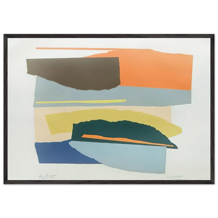 Niagara Series - 1980 - Larry Zox 70x100 cm / 28x40 inches Framed Art Print – Black Wooden Frame