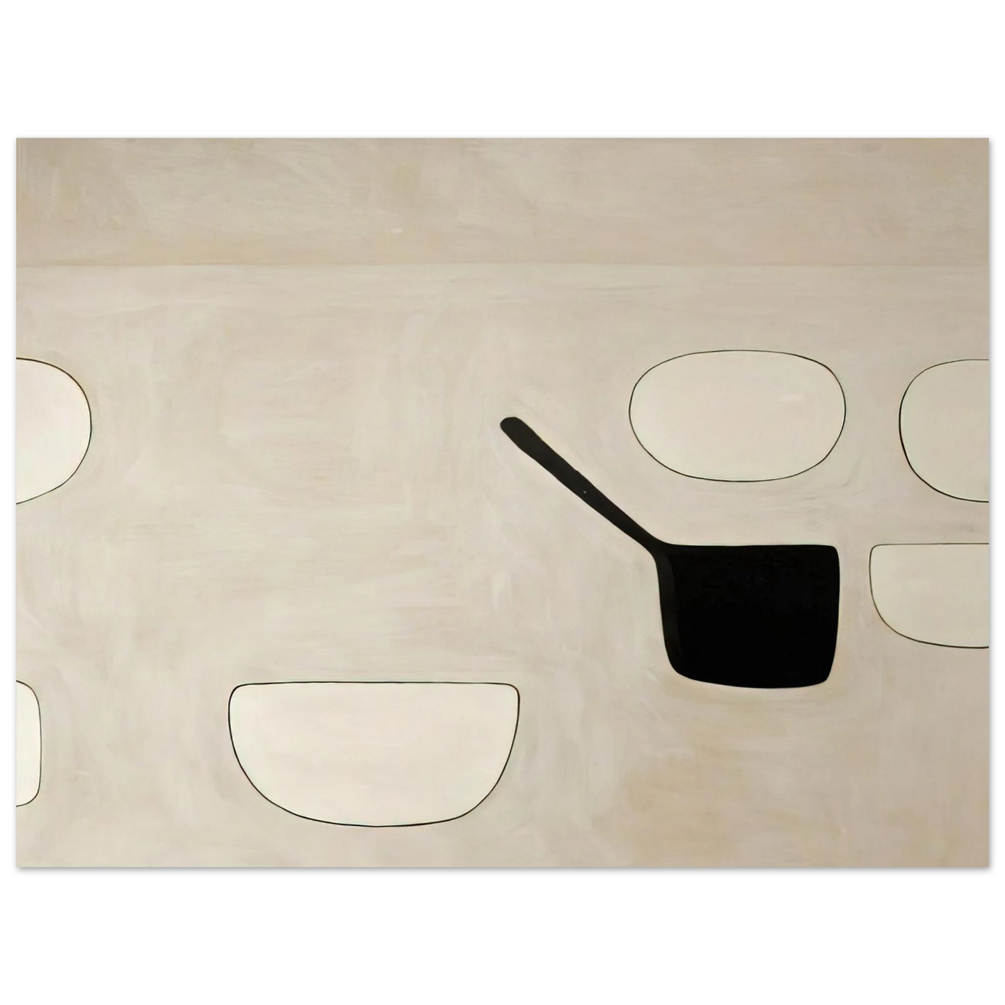 William Scott - Six Open Forms - 1971 Fine Art Poster - Default Title