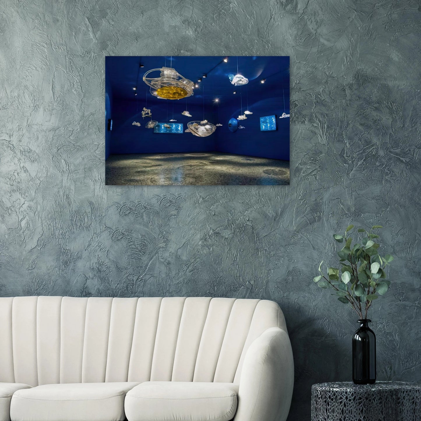 Hydrospatial Cities - 2009 - Gyula Kosice Brushed Aluminum Print - 70x100 cm / 28x40 inches | Gyula Kosice Aluminum Print | Gyula Kosice Prints