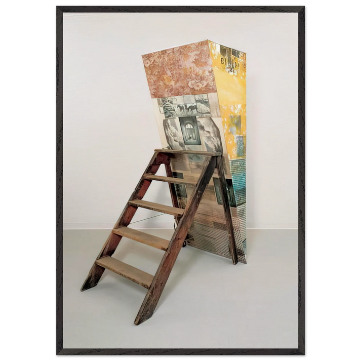 PATRICIAN BARNACLE SCALE 1981 - Robert Rauschenberg 70x100 cm / 28x40 inches Framed Art Print – Black Wooden Frame