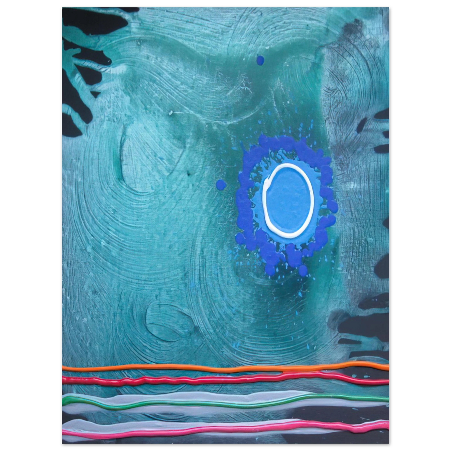 John Hoyland - Blue Moon - 2006 Fine Art Poster - Default Title