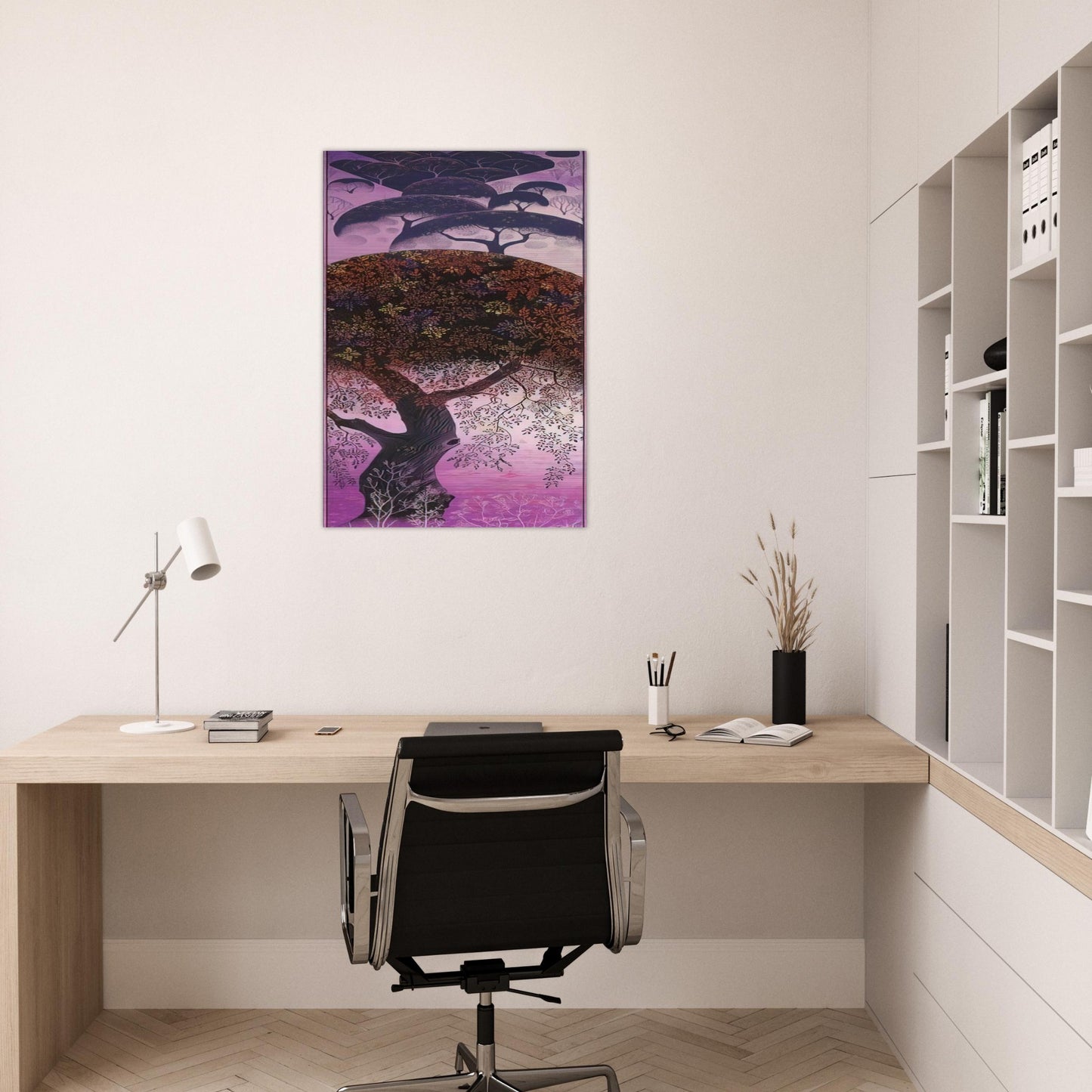 California Tapestry - Eyvind Earle Brushed Aluminum Print - 70x100 cm / 28x40 inches | Eyvind Earle Aluminum Print | Eyvind Earle Prints