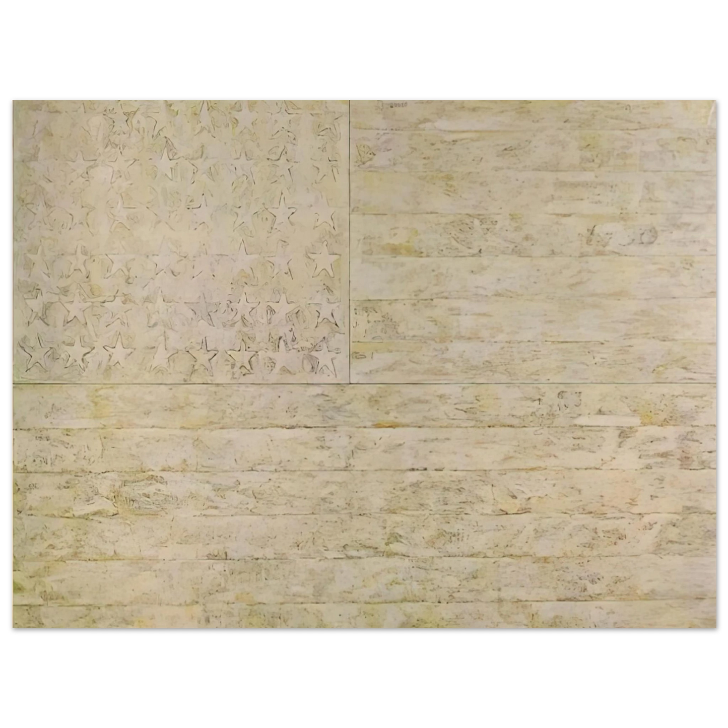 Jasper Johns - WHITE FLAG Fine Art Poster - Default Title