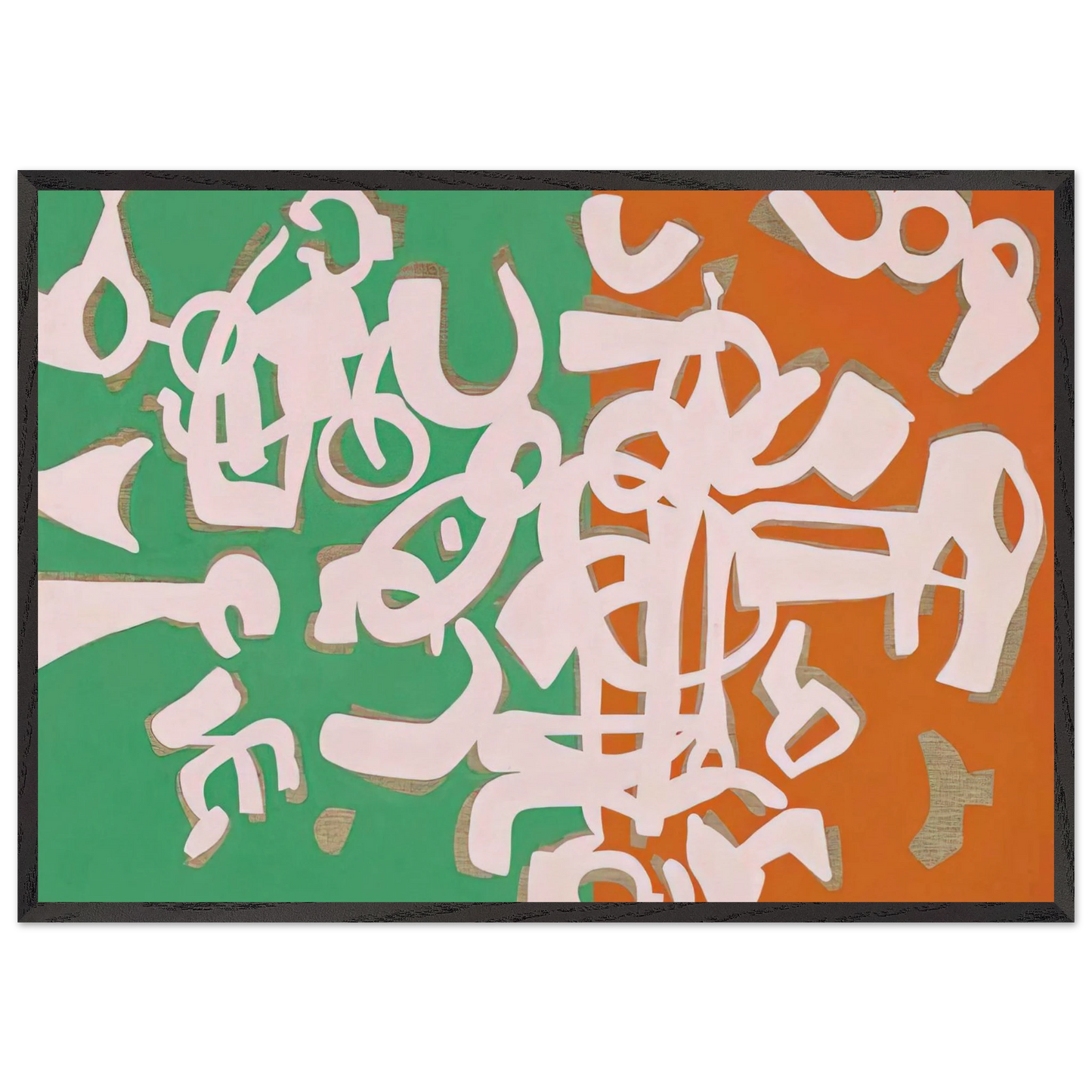 Apparenti tinte - 1990 - Carla Accardi 70x100 cm / 28x40 inches Framed Art Print – Black Wooden Frame