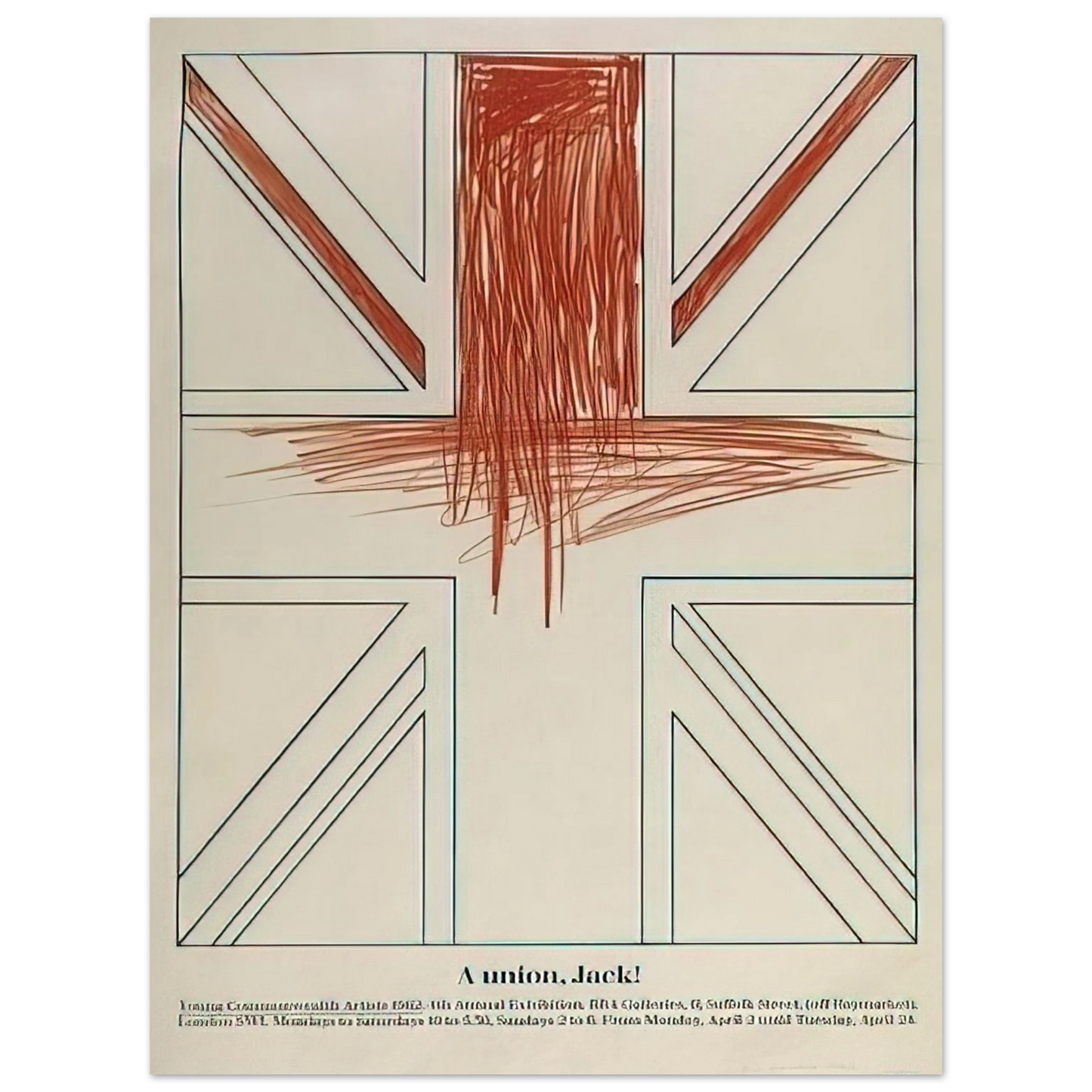 Billy Apple - A union, Jack! Young Commonwealth Artists - 1962 Fine Art Poster - Default Title