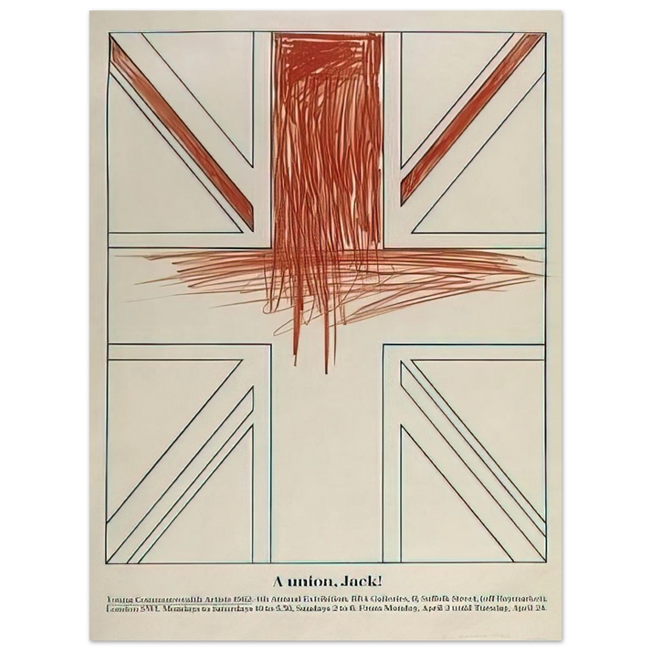 Billy Apple - A union, Jack! Young Commonwealth Artists - 1962 75x100 cm / 30x40inches Fine Art Poster