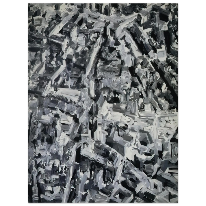 Gerhard Richter - TOWNSCAPE F 1968 75x100 cm / 30x40inches Fine Art Poster