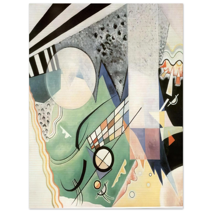 Wassily Kandinsky - GREEN COMPOSITION 1923 75x100 cm / 30x40inches Fine Art Poster
