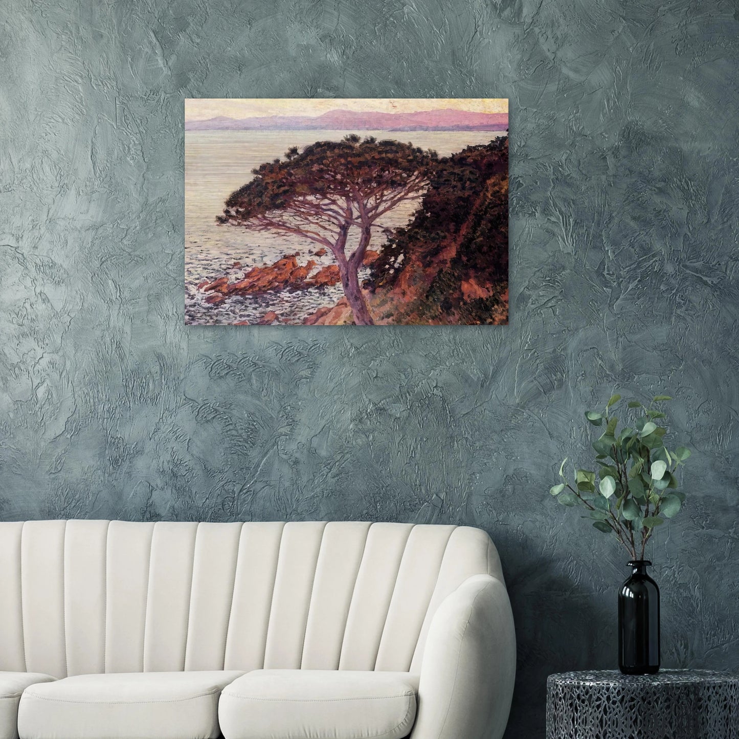 SUNSET 1916 - Theo van Rysselberghe Brushed Aluminum Print - 70x100 cm / 28x40 inches | Theo van Rysselberghe Aluminum Print | Theo van Rysselberghe Prints