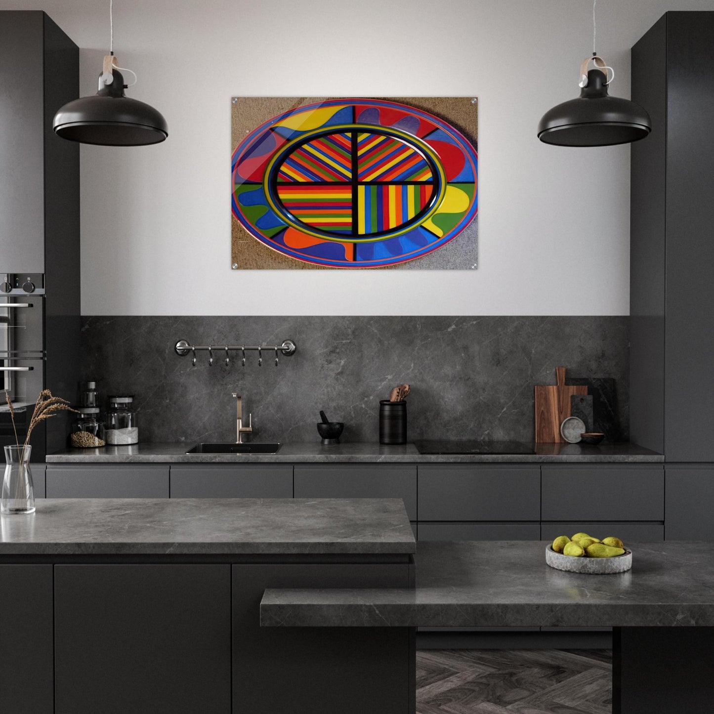 Lines in Four Directions - Sol LeWitt Acrylic Print - 70x100 cm / 28x40″ inches | Sol LeWitt Wall Art | Sol LeWitt Prints