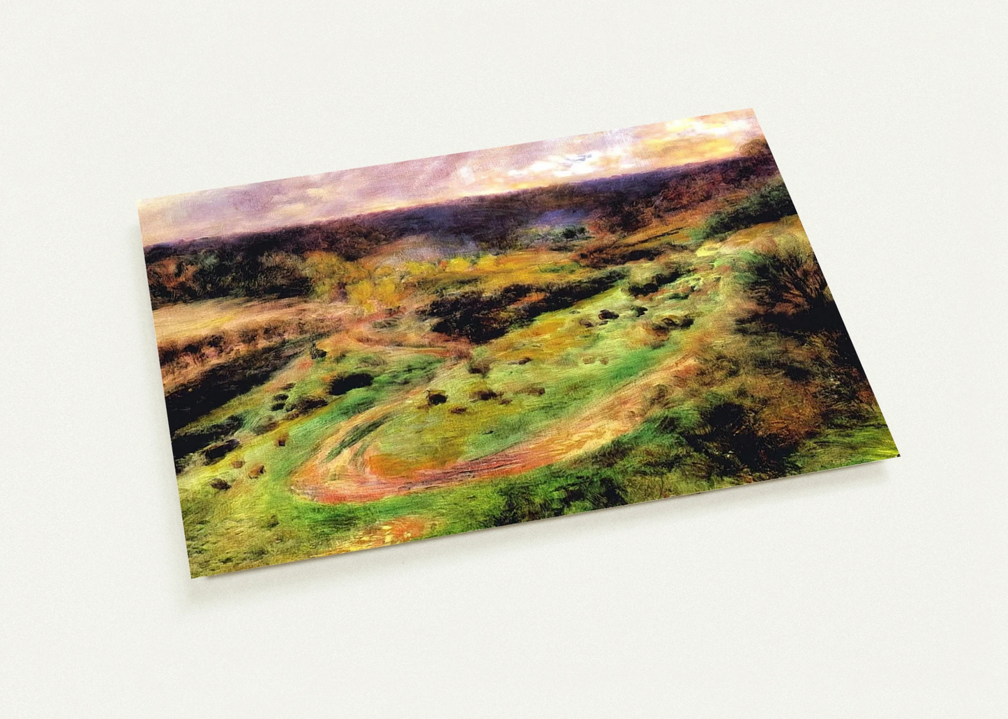 Landscape at Wargemont By Pierre-Auguste Renoir Pack of 10 Post Cards | Pierre-Auguste Renoir Post Cards | A6 (10.5 x 14.8 cm) - 4.1 x 5.8 inches
