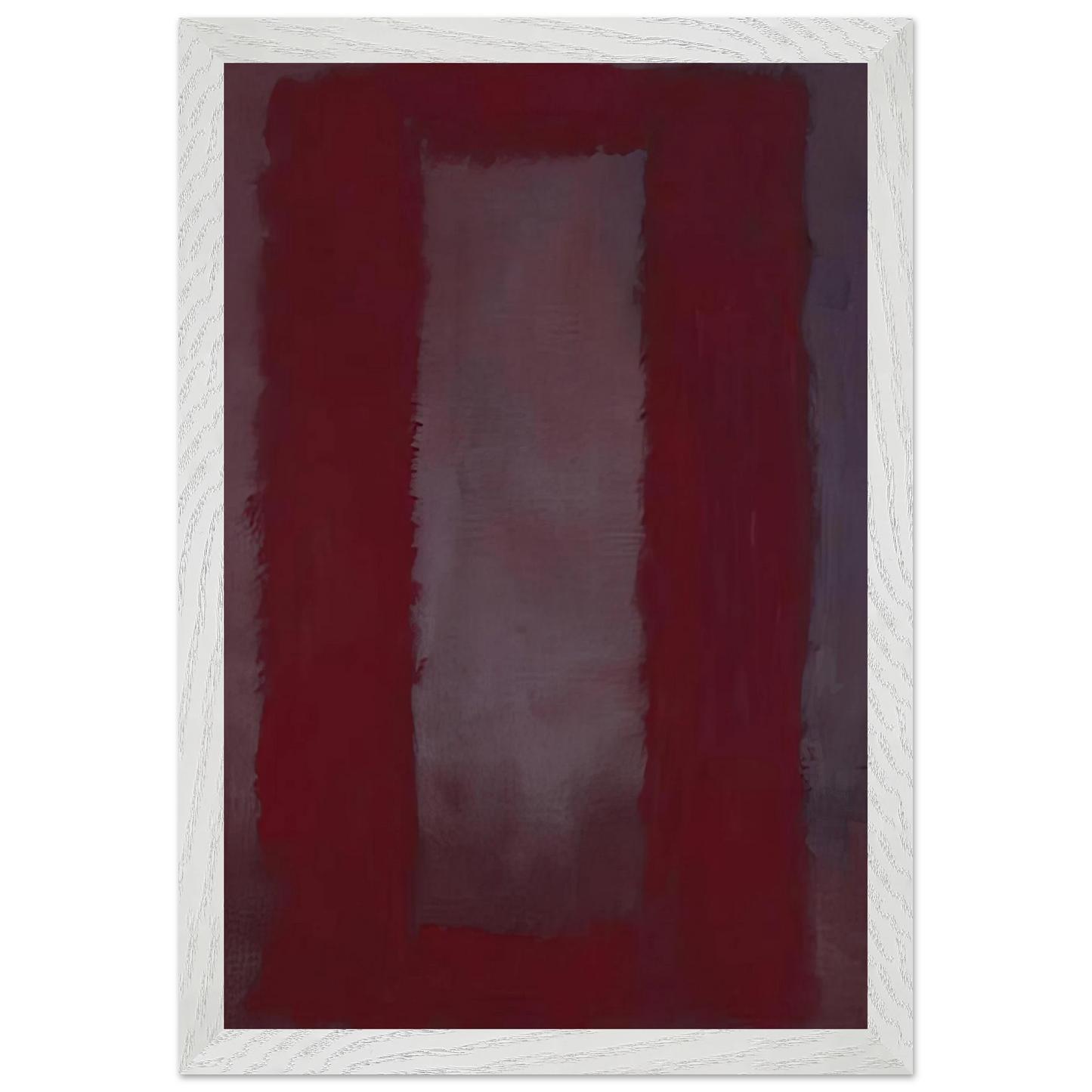Mark Rothko - Red on Maroon - 1959 Wall Art - 60x80 cm / 24x32 inches - Premium Wooden Framed Poster With Fine Art Paper - Wood frame