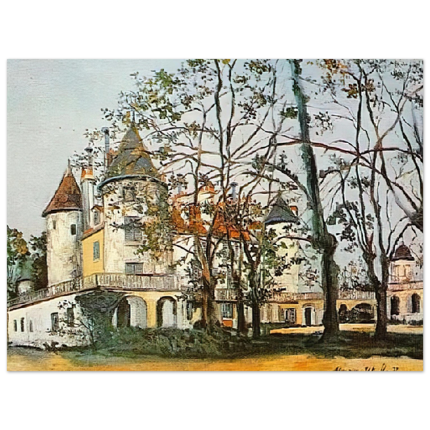 Maurice Utrillo - THE CASTLE Fine Art Poster - Default Title