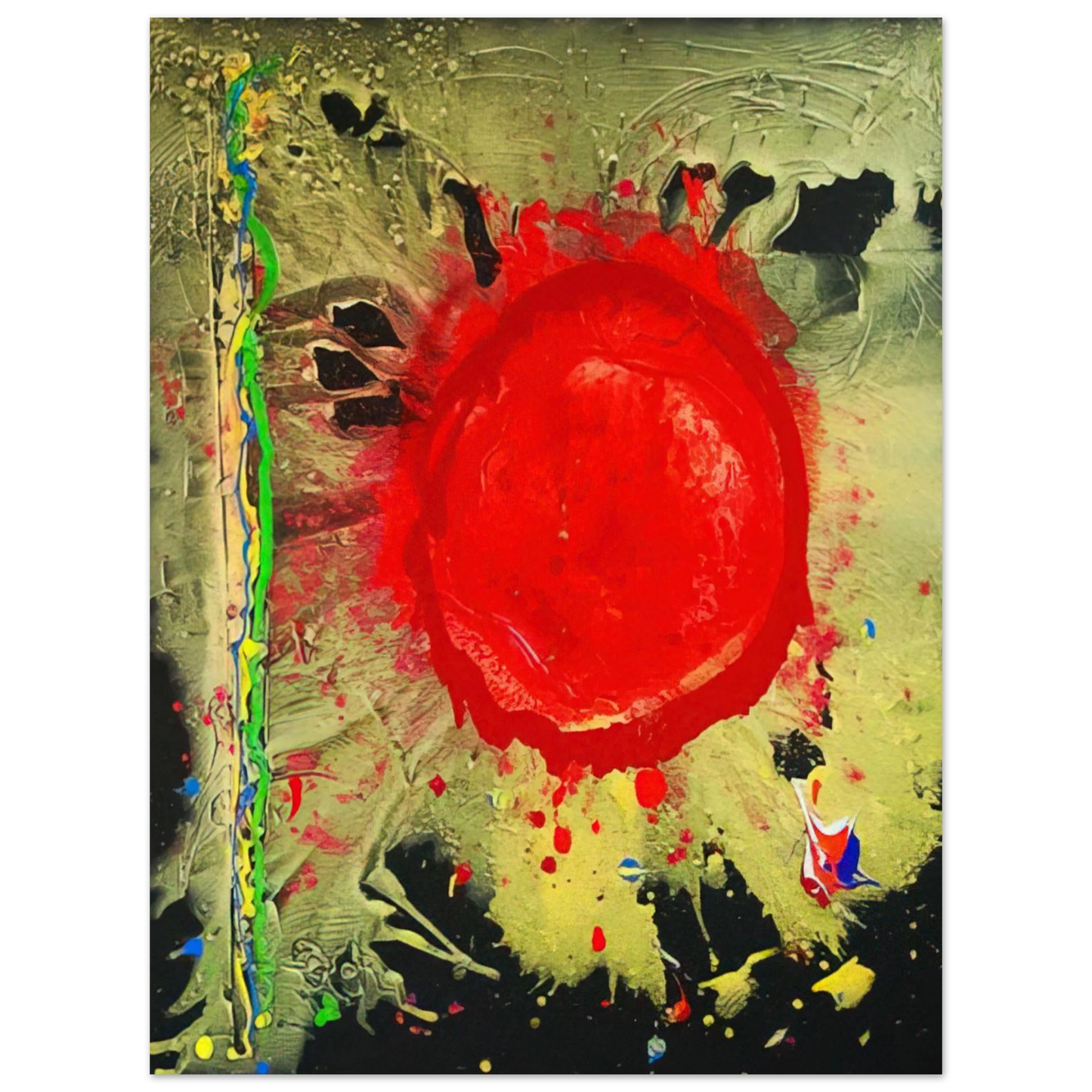 John Hoyland - Warrior Universe - 2010 Fine Art Poster - Default Title