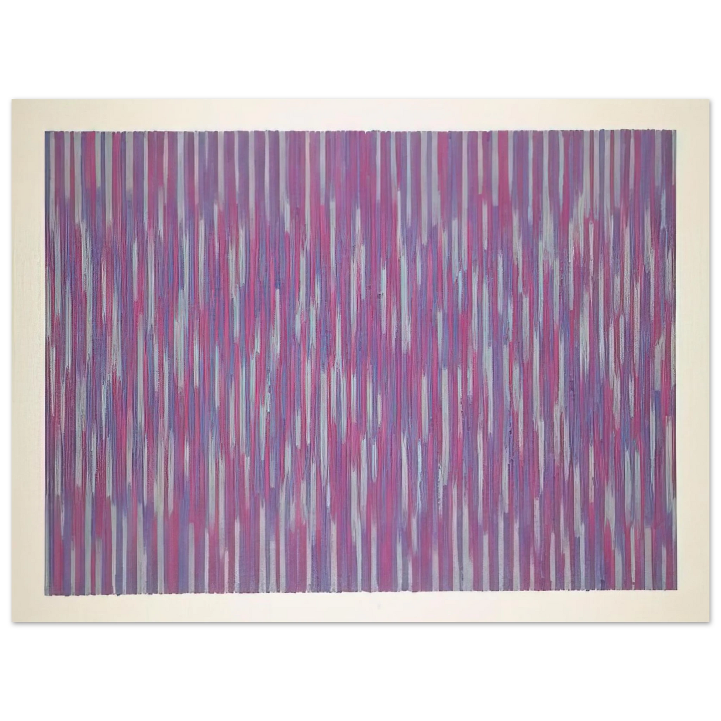 Gene Davis - Red Picnic - 1984 Fine Art Poster - Default Title