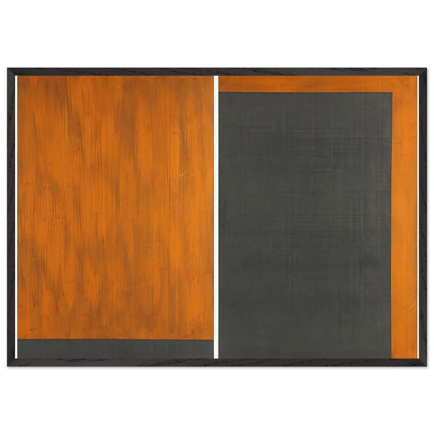 Untitled No 12 and 13 - 1991 - Gunther Forg 70x100 cm / 28x40 inches Framed Art Print – Black Wooden Frame