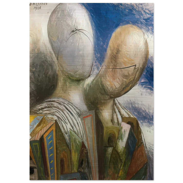 THE SPOUSES 1926 - Giorgio de Chirico Brushed Aluminum Print - 70x100 cm / 28x40 inches | Giorgio de Chirico Aluminum Print | Giorgio de Chirico Prints