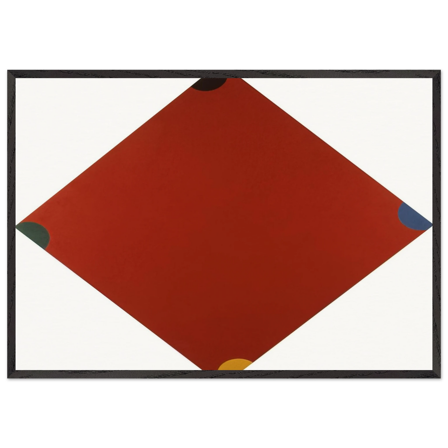 Cape Red - 1965 - Jeremy Moon 70x100 cm / 28x40 inches Framed Art Print – Black Wooden Frame
