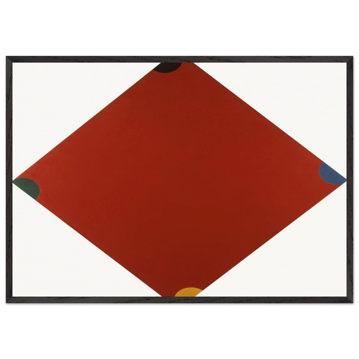 Cape Red - 1965 - Jeremy Moon 70x100 cm / 28x40 inches Framed Art Print – Black Wooden Frame
